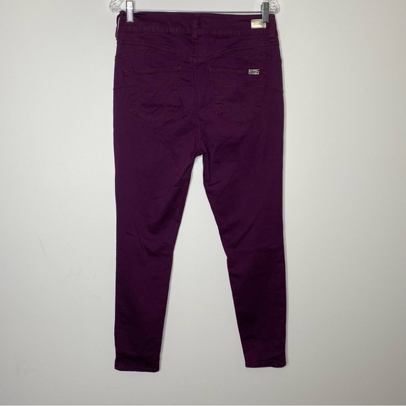 Seven7 Purple High Rise Skinny Jeans - Picture 4 of 9